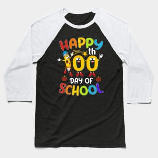 Happy 100th Day of school - Teachers Students Gift 2020 Baseball T-Shirt